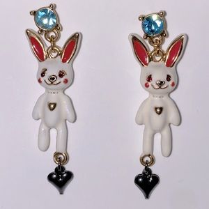 Vintage Betsey Johnson Bunny Earrings
